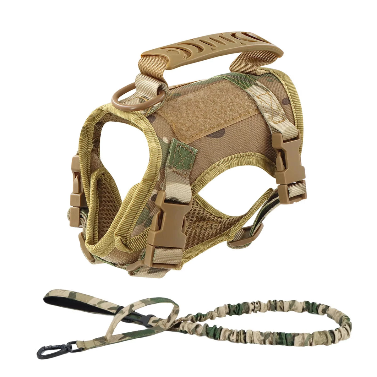 Tactical Padded Adjustable Harness Leash Set For Dogs And Cats