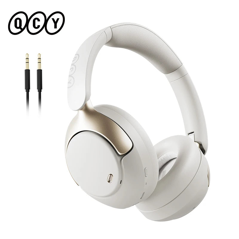 QCY H3 PRO Adaptive ANC Wireless Headphones Over Ear Headset 50dB with LDAC Hi-Res Wireless Audio Bluetooth 5.4 Dual Connection
