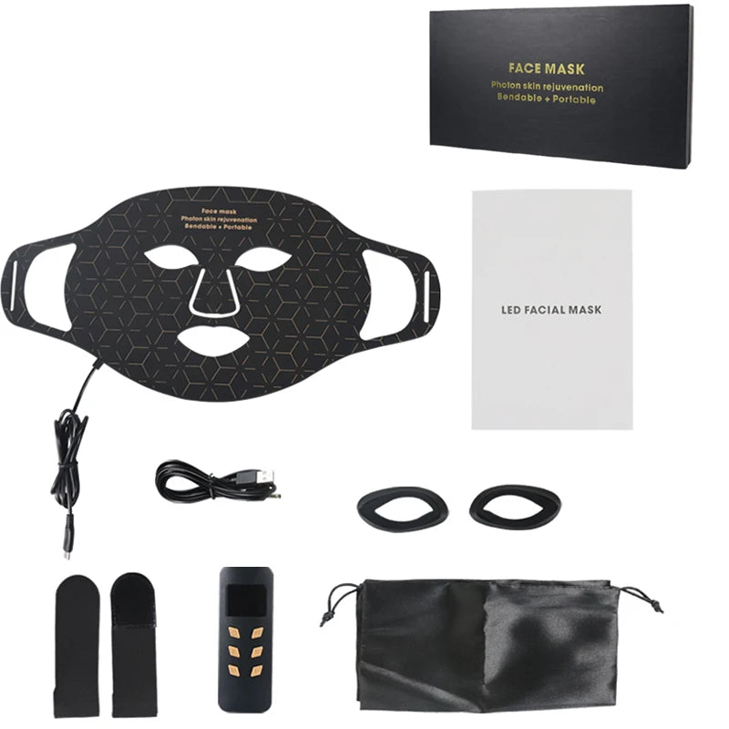 Portable Led Face Mask For Light Therapy And Skin Rejuvenation