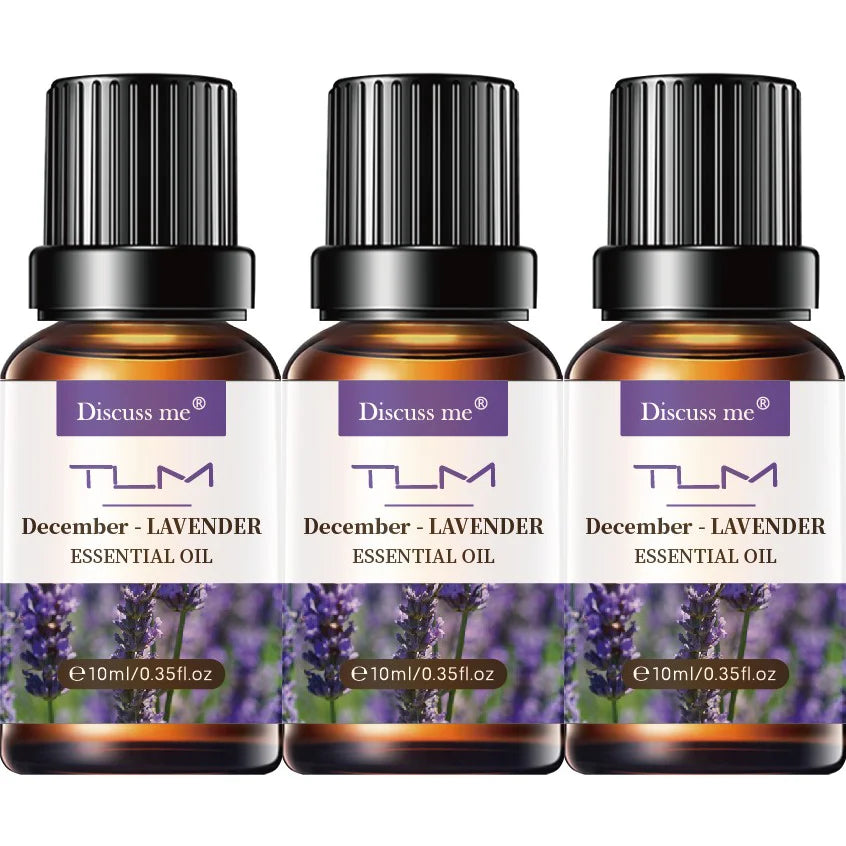 Lavender Lemon Rose Essential Oil Set for Diffusers and Gifts
