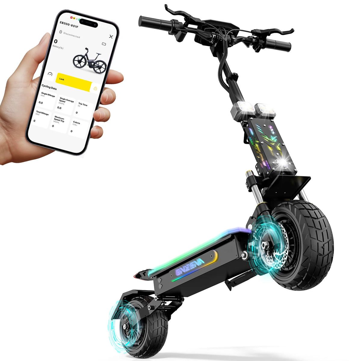 Fengqs 5600W Dual Motor Adult Foldable Electric Scooter
