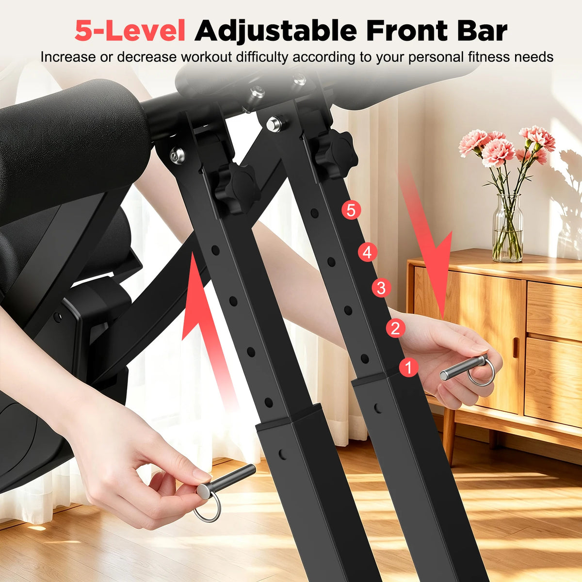 Relife Sports Dual Track Ab Machine With Adjustable Resistance