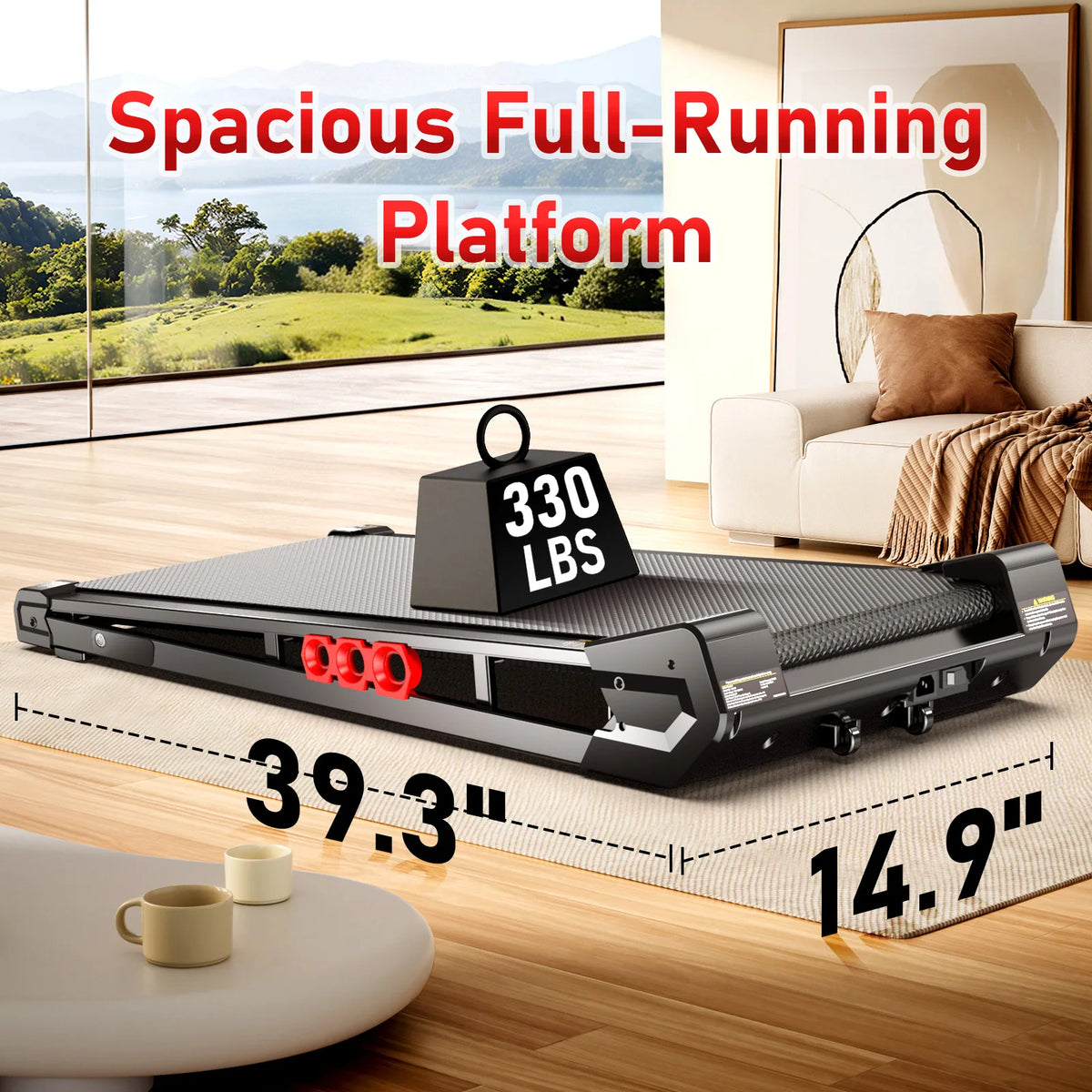 Akluer Under Desk Vibration Walking Pad With Remote And Incline