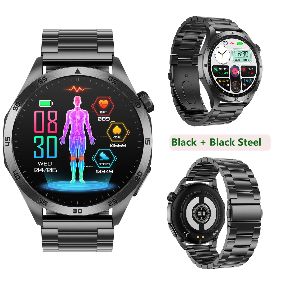 Health Smart Watch With Blood Pressure Monitor And Bluetooth Calls