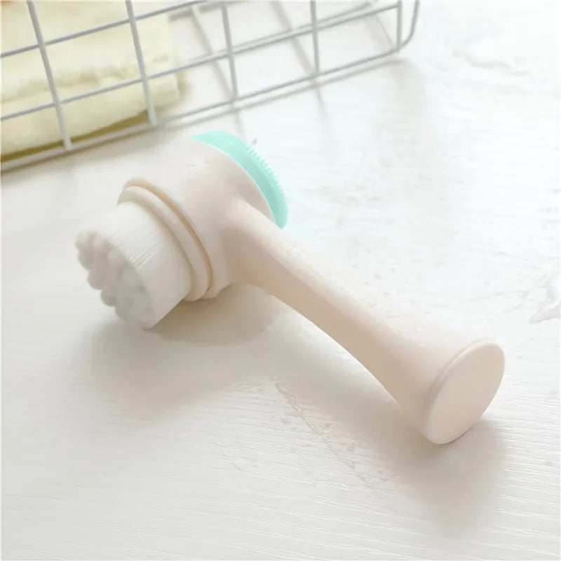 Double Sided Silicone Facial Brush For Deep Pore Cleansing