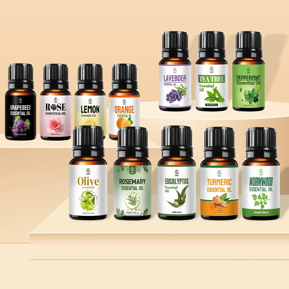 Aoao Natural Facial Essential Oil Blend Skin Care Hair Massage