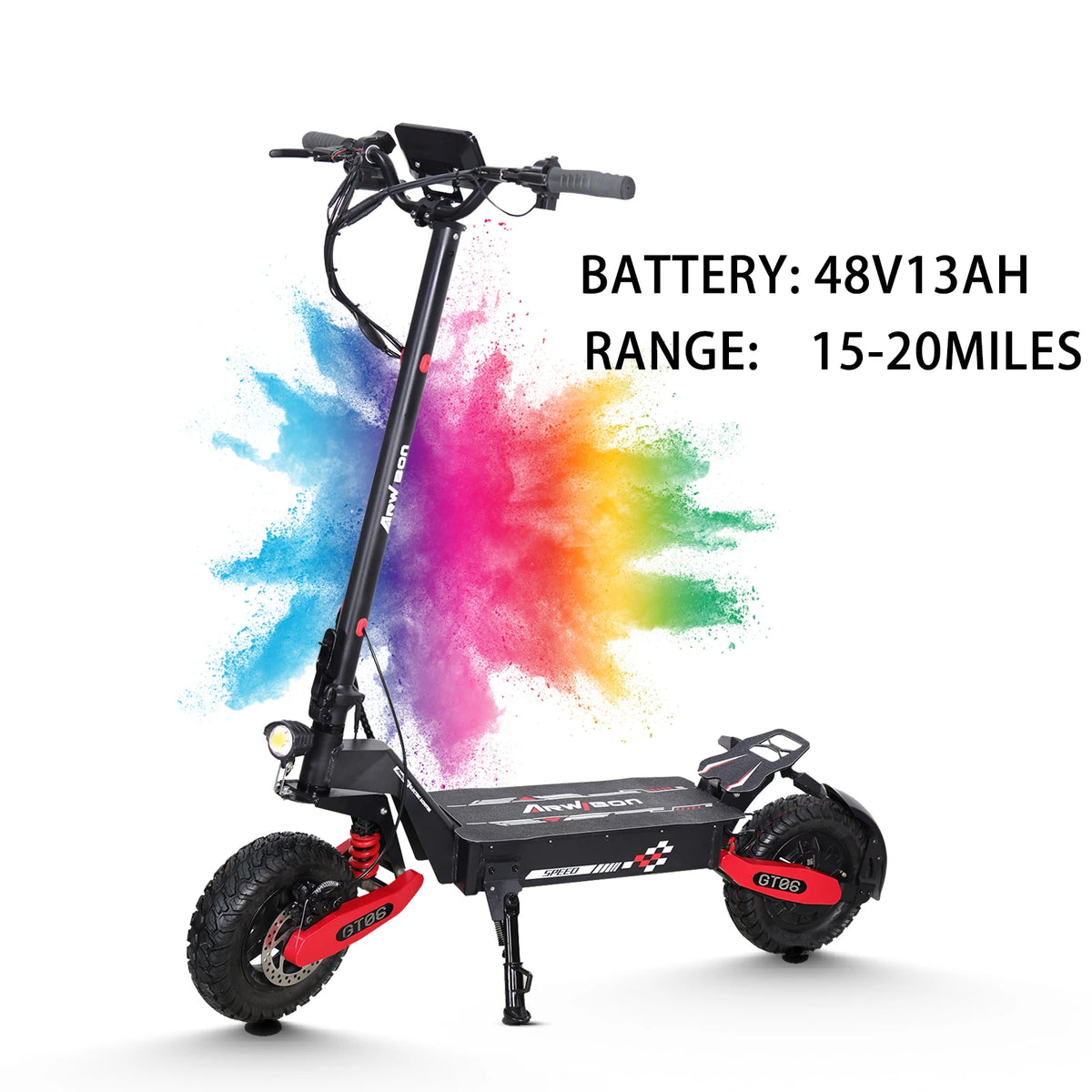 Arwibon GT06 1200W Foldable Electric Scooter for Adults