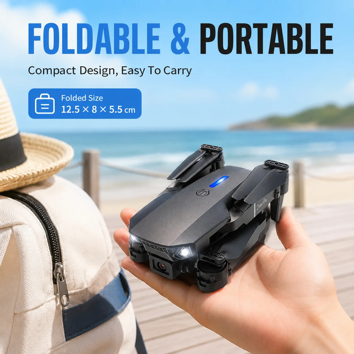 ZNLYRION 4K Dual Camera FPV Foldable Drone With Altitude Hold