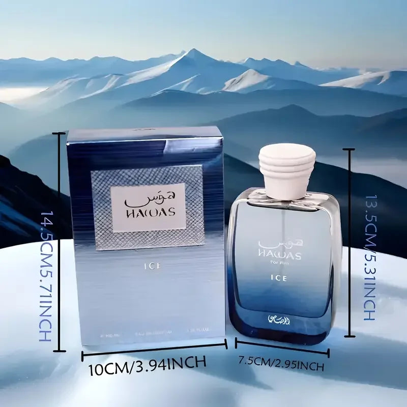 Rasasi Hawas Ice Eau De Parfum Fresh Aquatic Citrus Fragrance