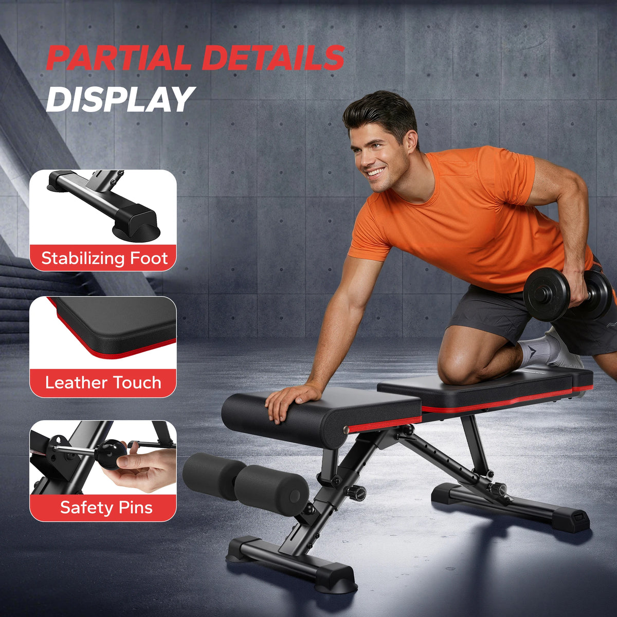 Merach Adjustable Weight Bench With 108 Angles For Home Fitness