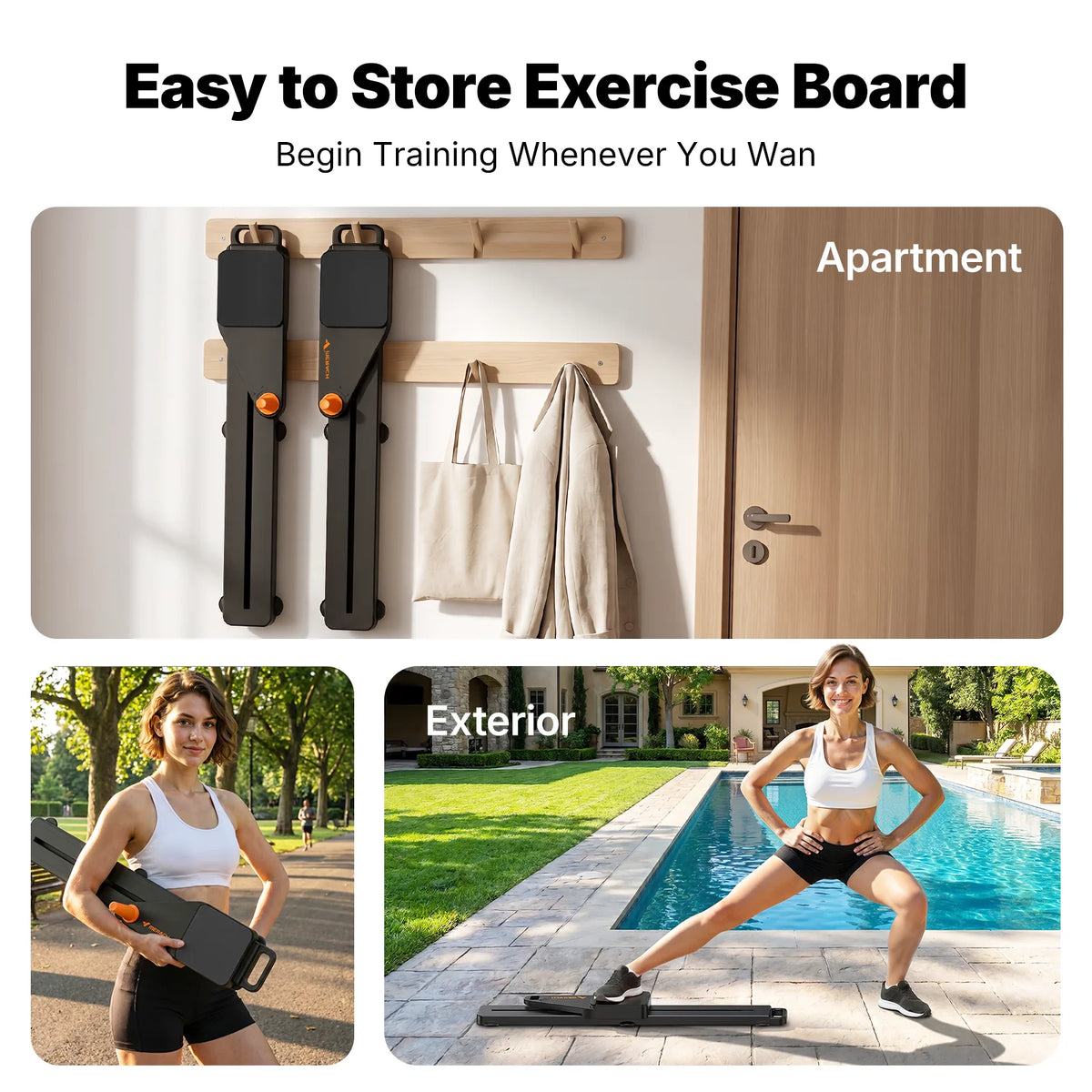 Merach Foldable Pilates Reformer For Total Body And Core Training