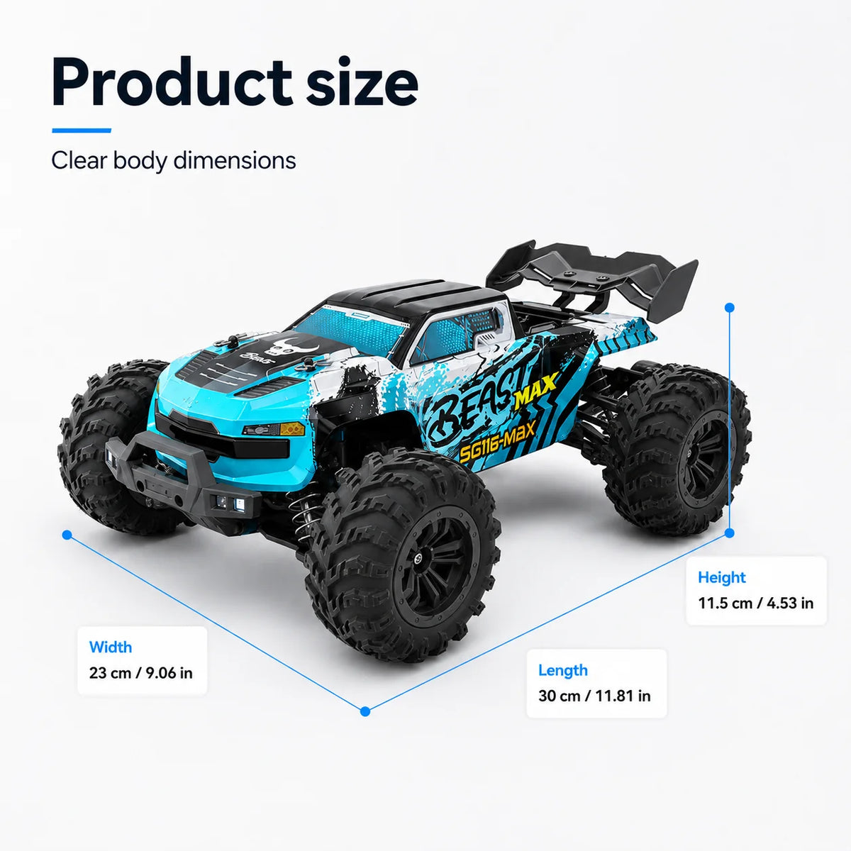 ZNLYRION SG116MAX PRO 4WD Off Road RC Racing Buggy