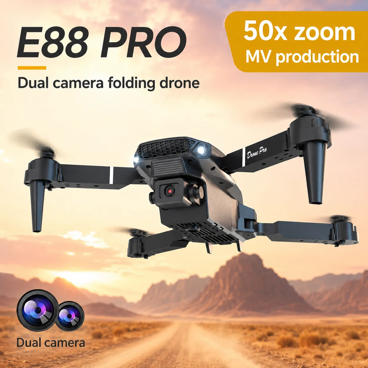 ZNLYRION 4K Dual Camera FPV Foldable Drone With Altitude Hold