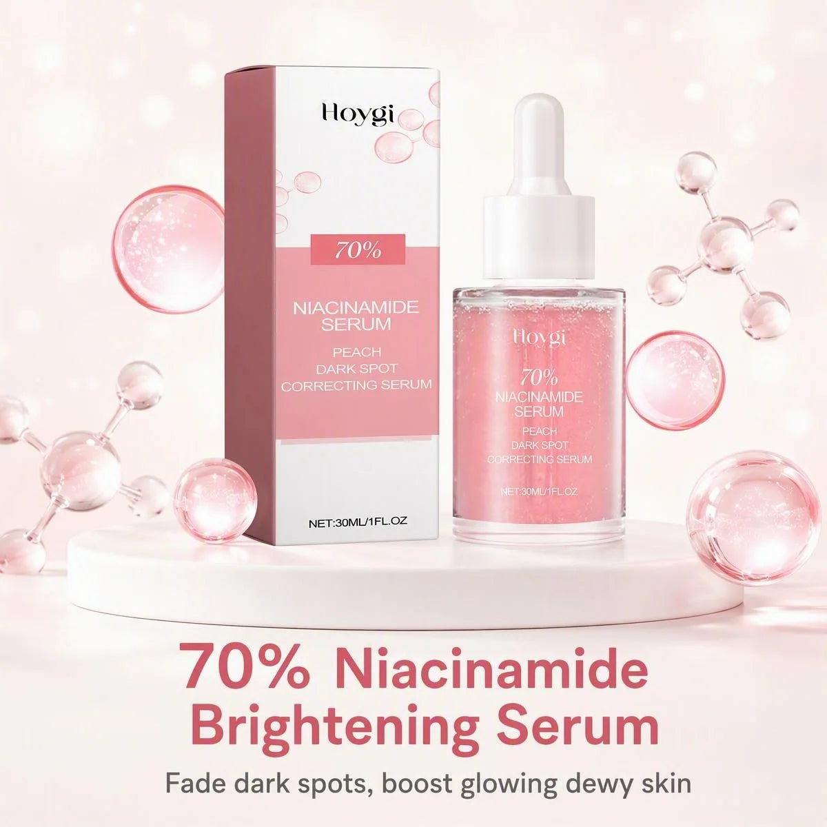 Hoygi Niacinamide Facial Serum With Hyaluronic Acid And Peach Extract