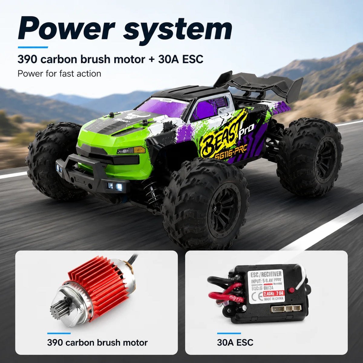 ZNLYRION SG116MAX PRO 4WD Off Road RC Racing Buggy
