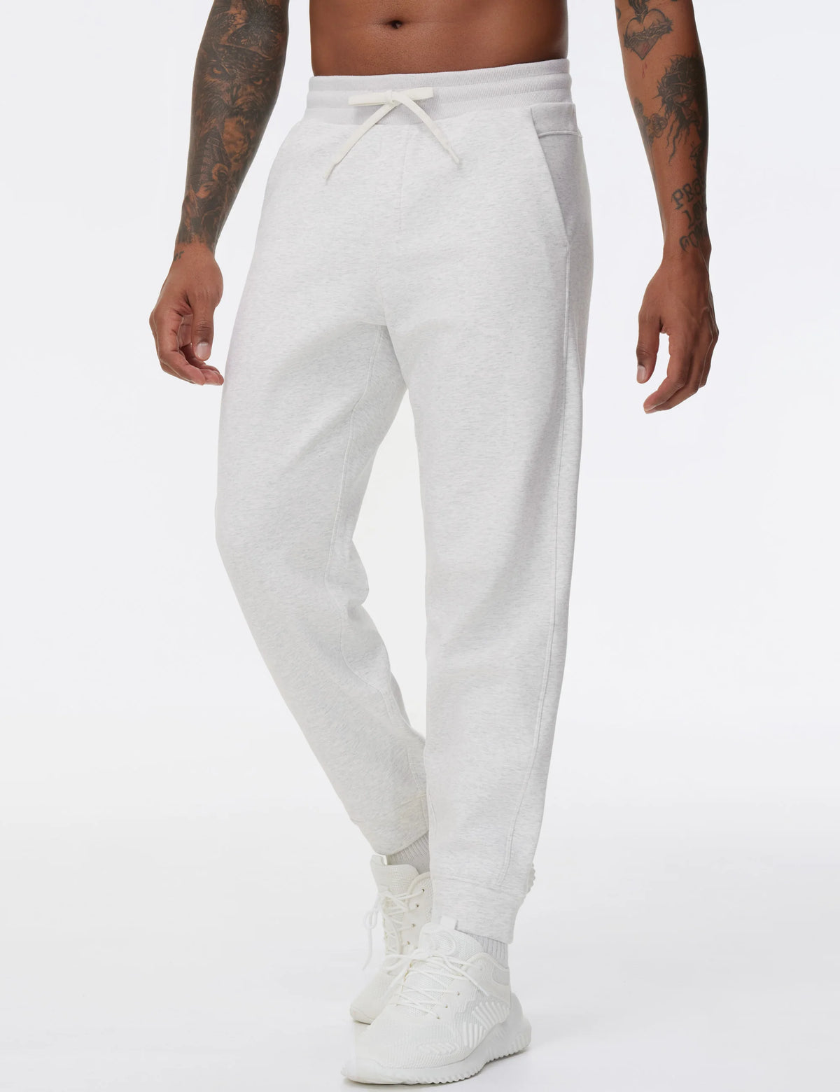 THE GYM PEOPLE Men's Fleece Workout Sweatpants Drawstring Tapered Running Lounge Jogger Pants with Pockets