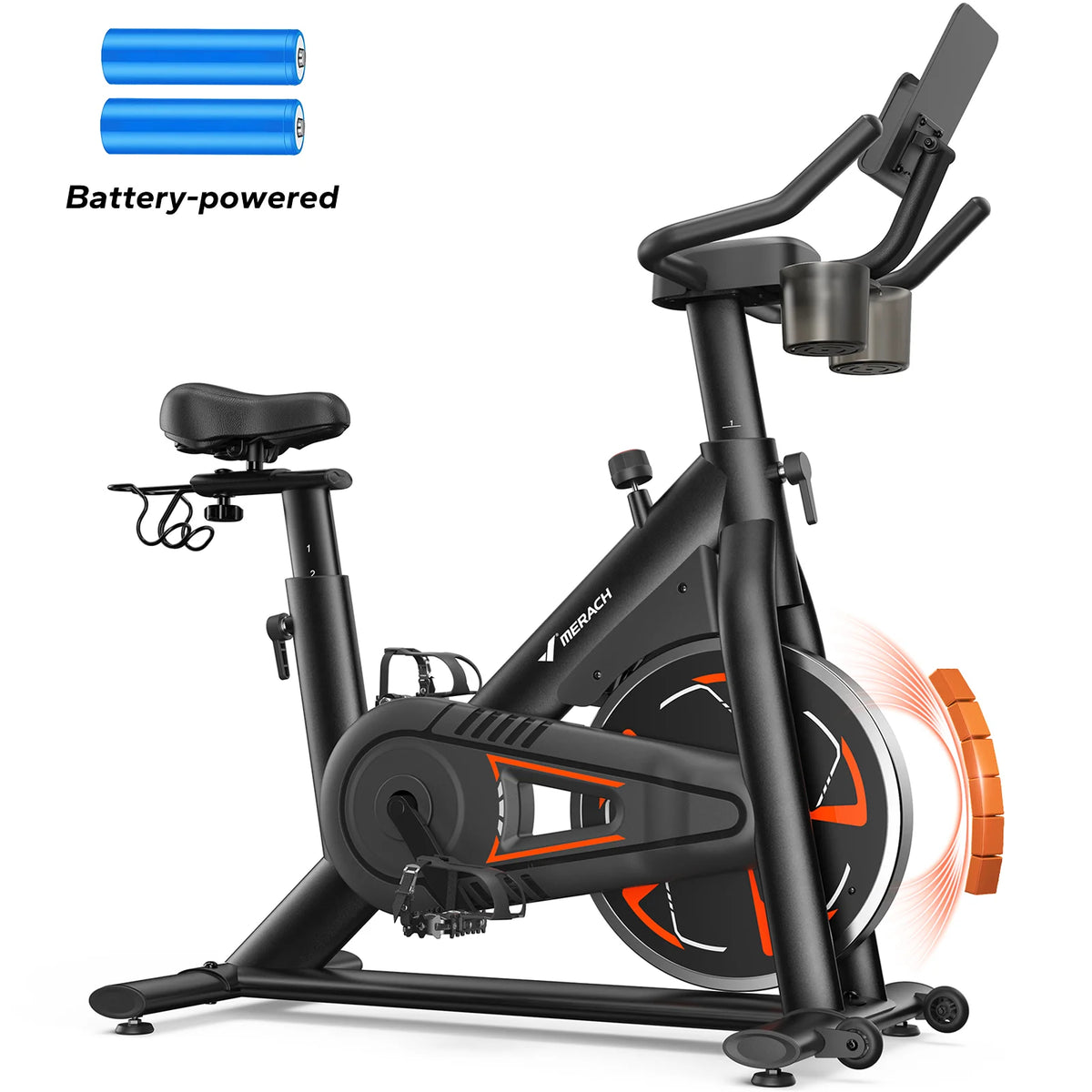 Merach Magnetic Exercise Bike With Bluetooth And Comfortable Seating