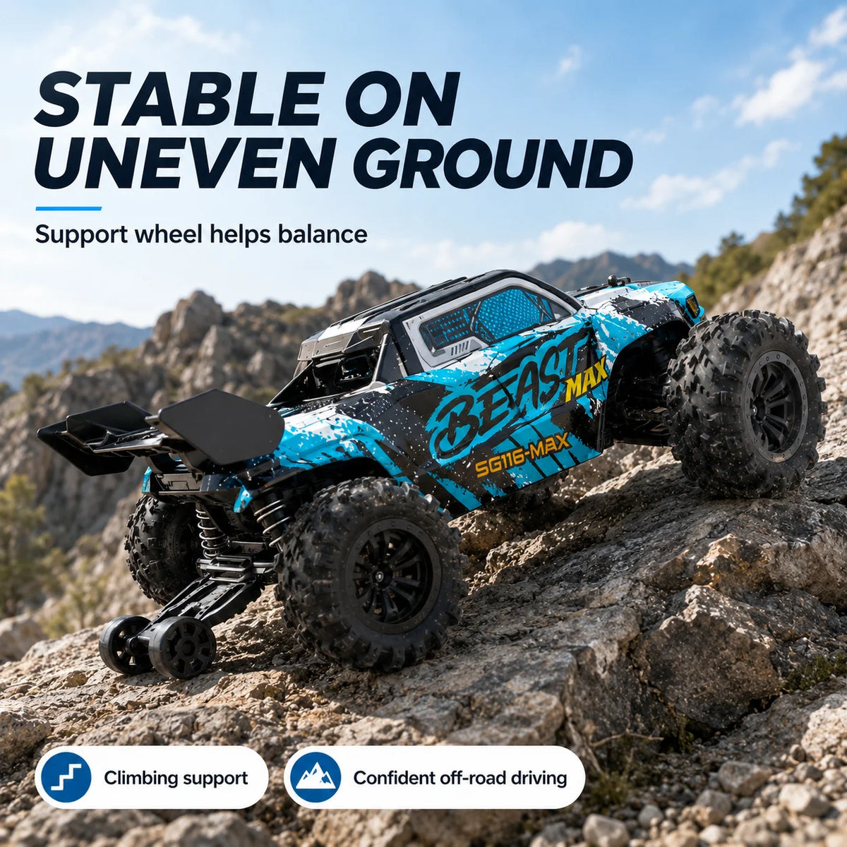 ZNLYRION SG116MAX PRO 4WD Off Road RC Racing Buggy