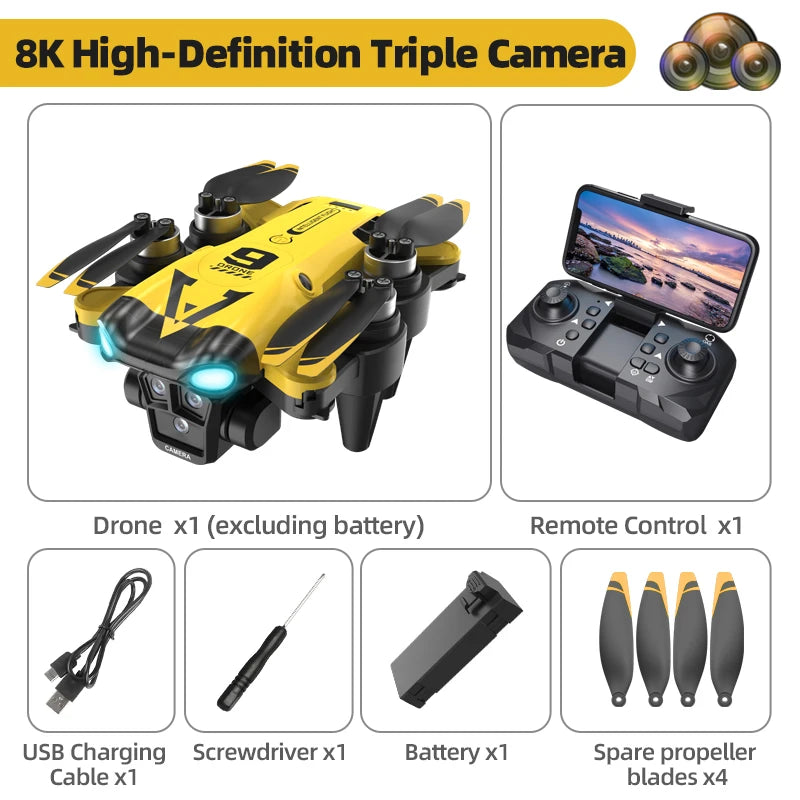 B11 Pro WiFi FPV Foldable Drone Dual Camera Altitude Hold