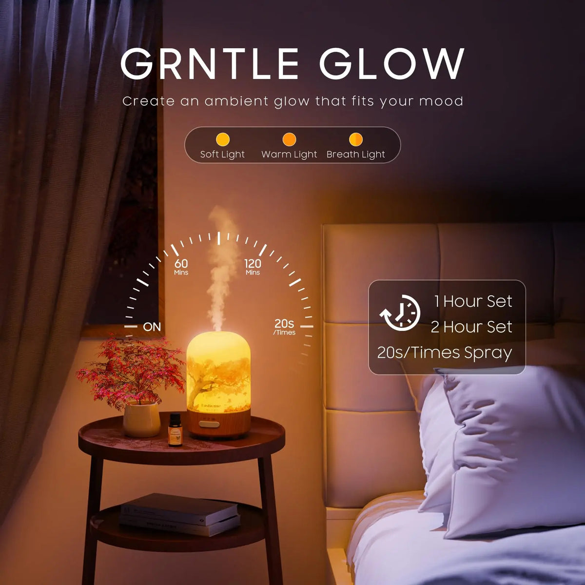 Fashome Hand Blown Glass Essential Oil Aromatherapy Diffuser