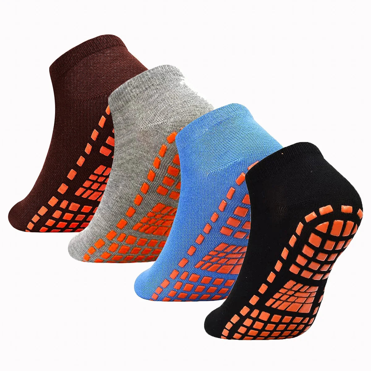 Unisex Silicone Non Slip Grip Trampoline Socks For Yoga Sports