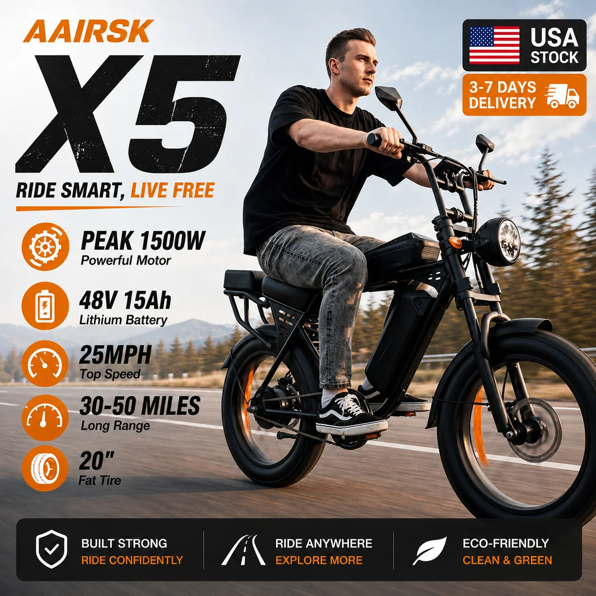 Adult Fat Tire Electric Bike With Passenger Seat And Display