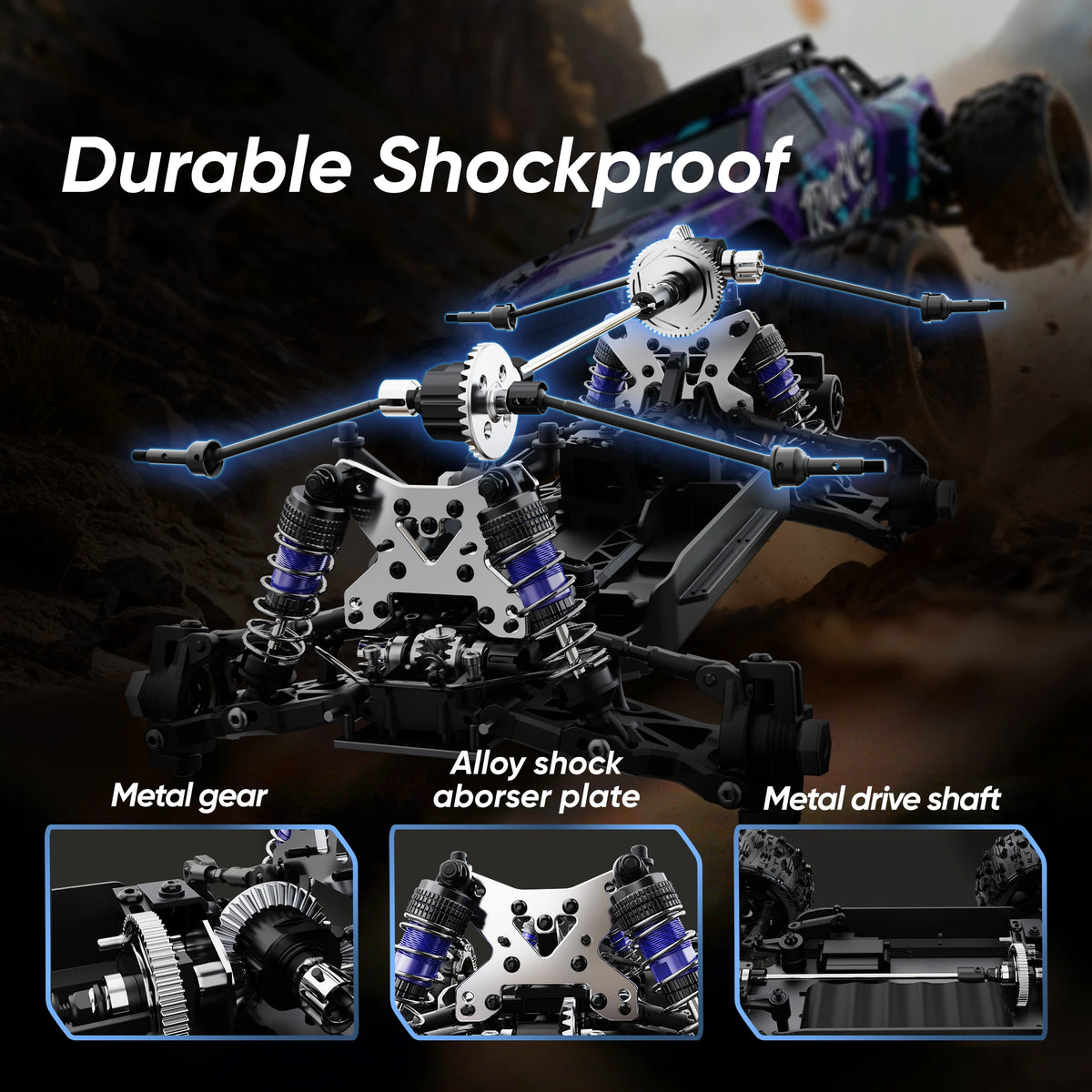 JIUSI Brushless 4WD High Speed Off Road RC Racing Car