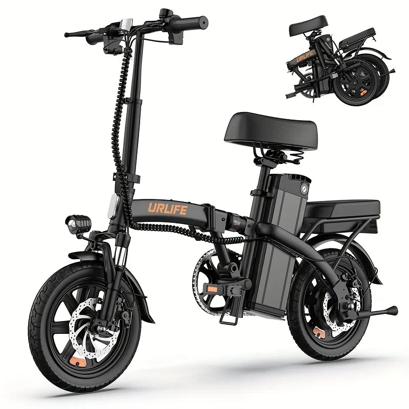 URLIFE Folding Electric Bike With 500W Motor And Removable Battery
