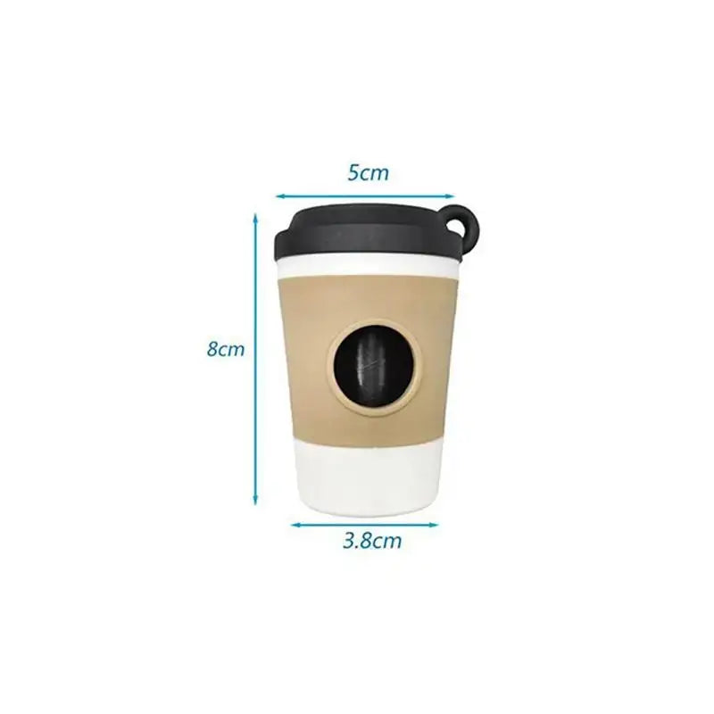 Portable Coffee Cup Dog Waste Bag Dispenser for Walks