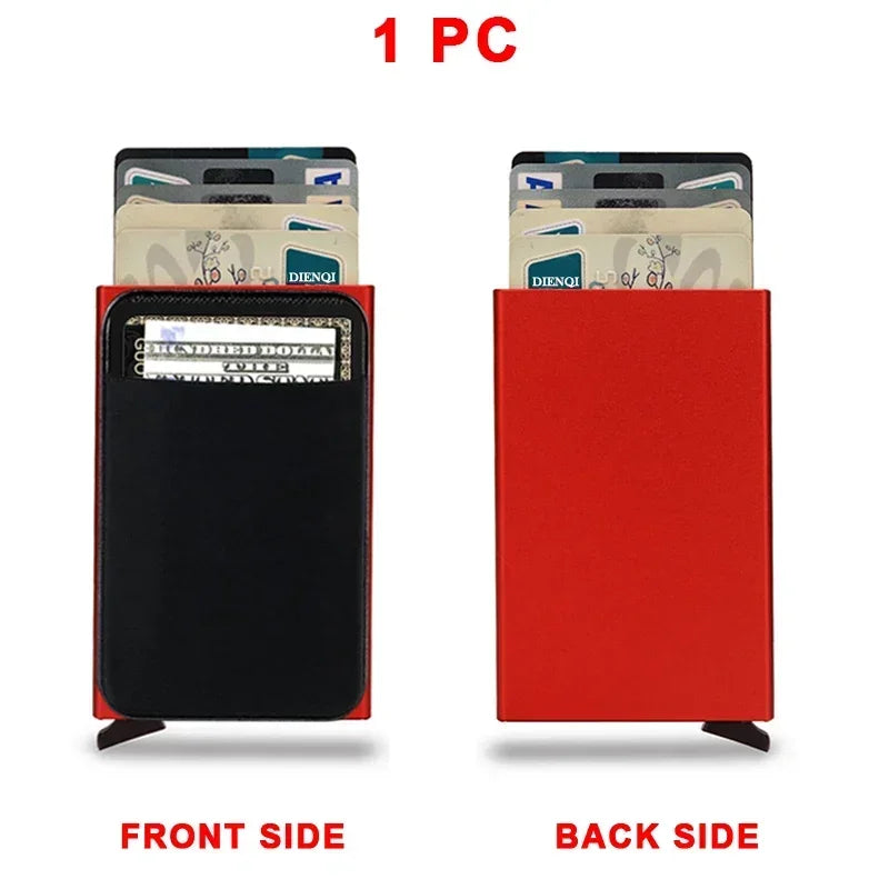 Smart Rfid Metal Pop Up Credit Card Holder Wallet Case