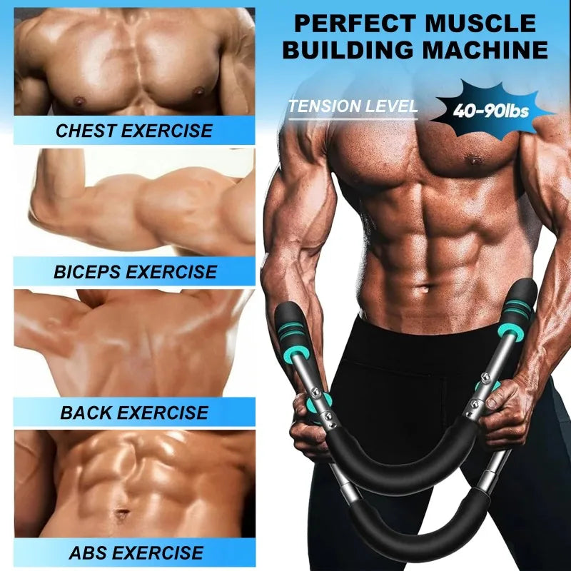 Adjustable U Shaped Chest Expander Strength Training Workout Equipment
