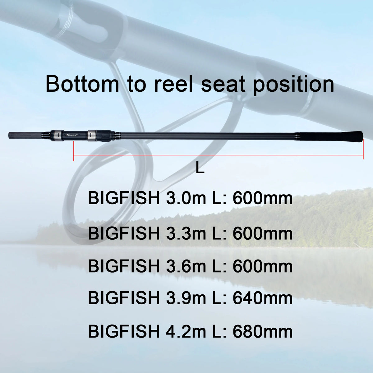 Biutifud Bigfish T800 Carbon Carp Surfcasting Fishing Rod