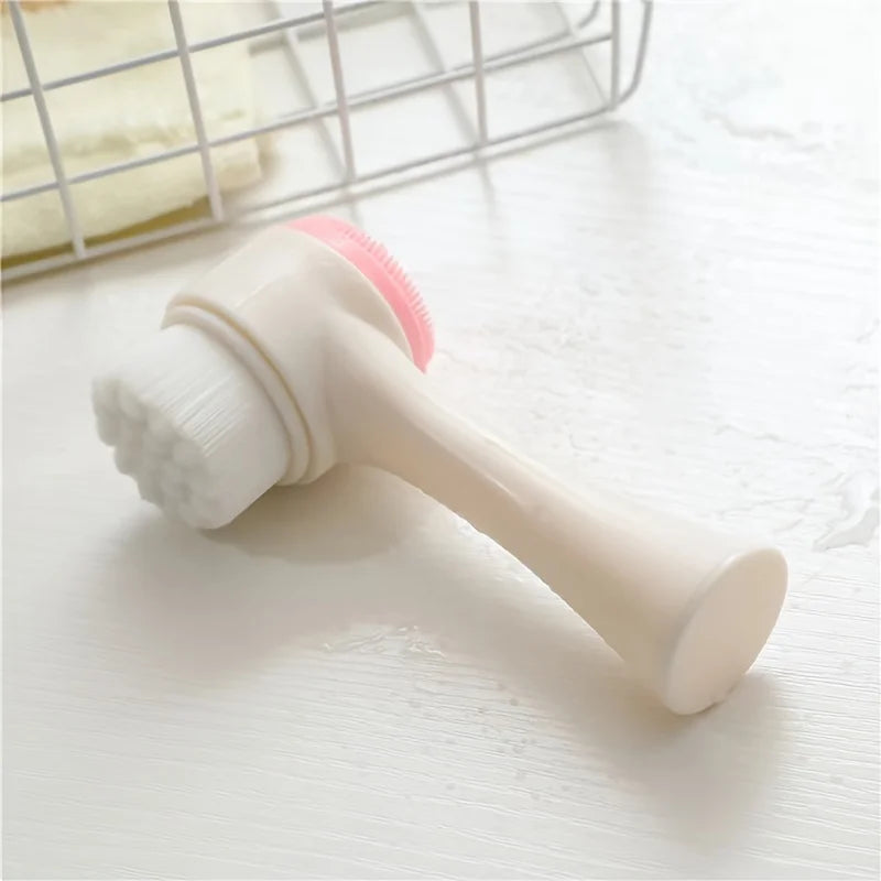 Double Sided Silicone Facial Brush For Deep Pore Cleansing