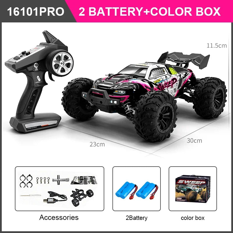 WDSZKMYF Brushless 4WD Off Road Remote Control Car For Kids