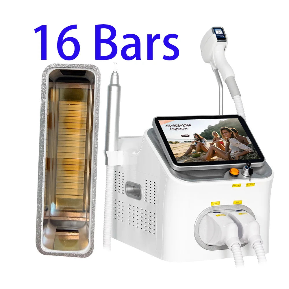 Myoslim 10 Bar Diode Laser Hair Removal Machine Sapphire Cooling