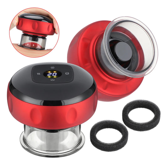 Intelligent Vacuum Cupping Massager With 12 Gears And Heating Function