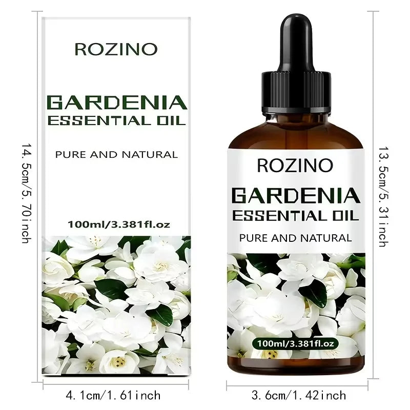 ROZINO Gardenia Essential Oil for Skin Hair and Massage