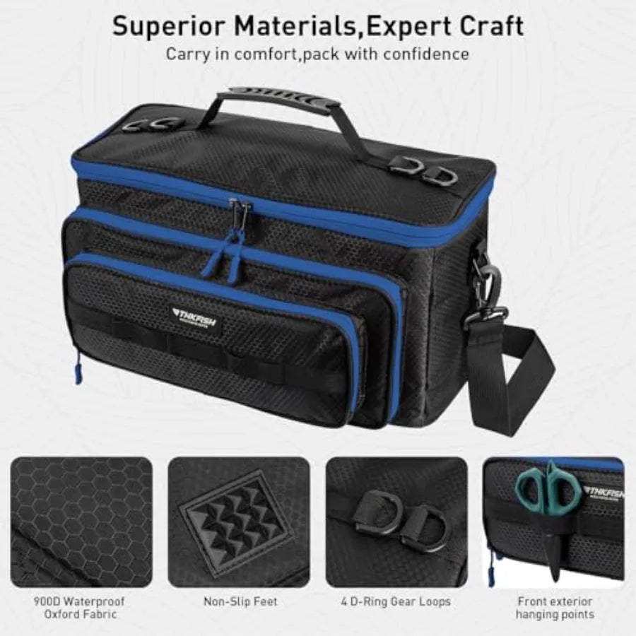 Waterproof Fishing Tackle Bag Organizer For Soft Plastic Baits