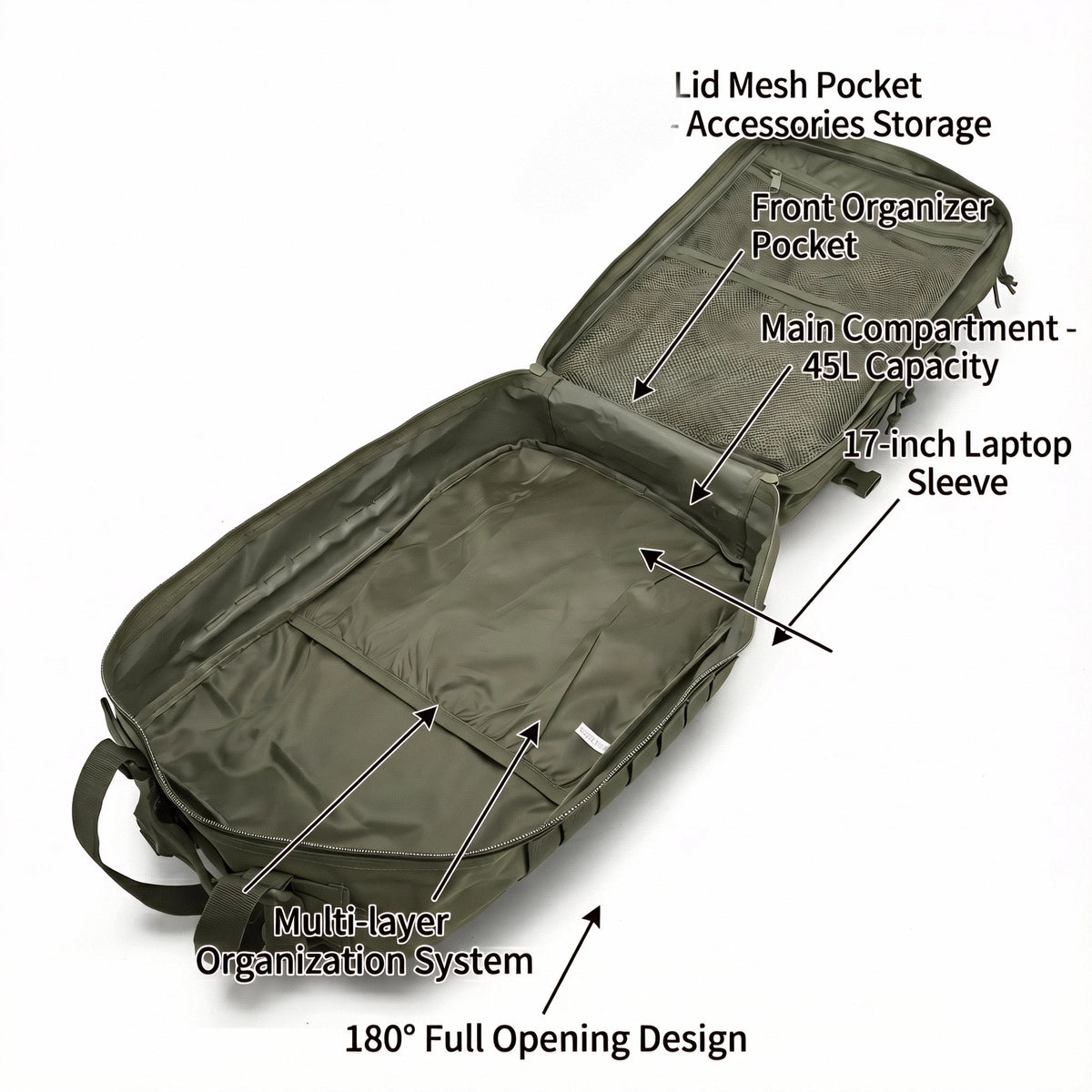 ReFire Gear Tactical Hiking Backpack for Camping and Trekking