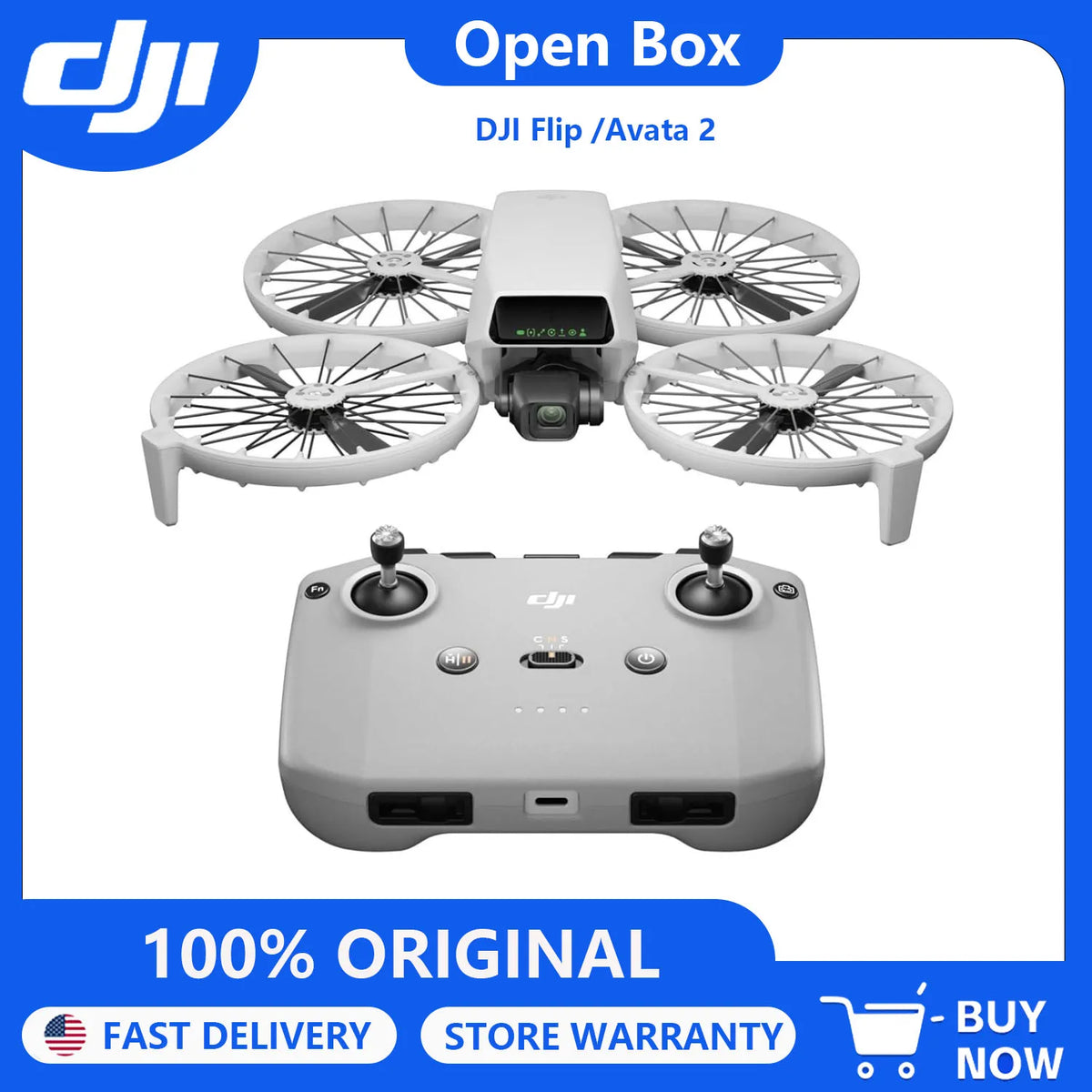 DJI Flip Drone Combo With Controller And 4K Camera