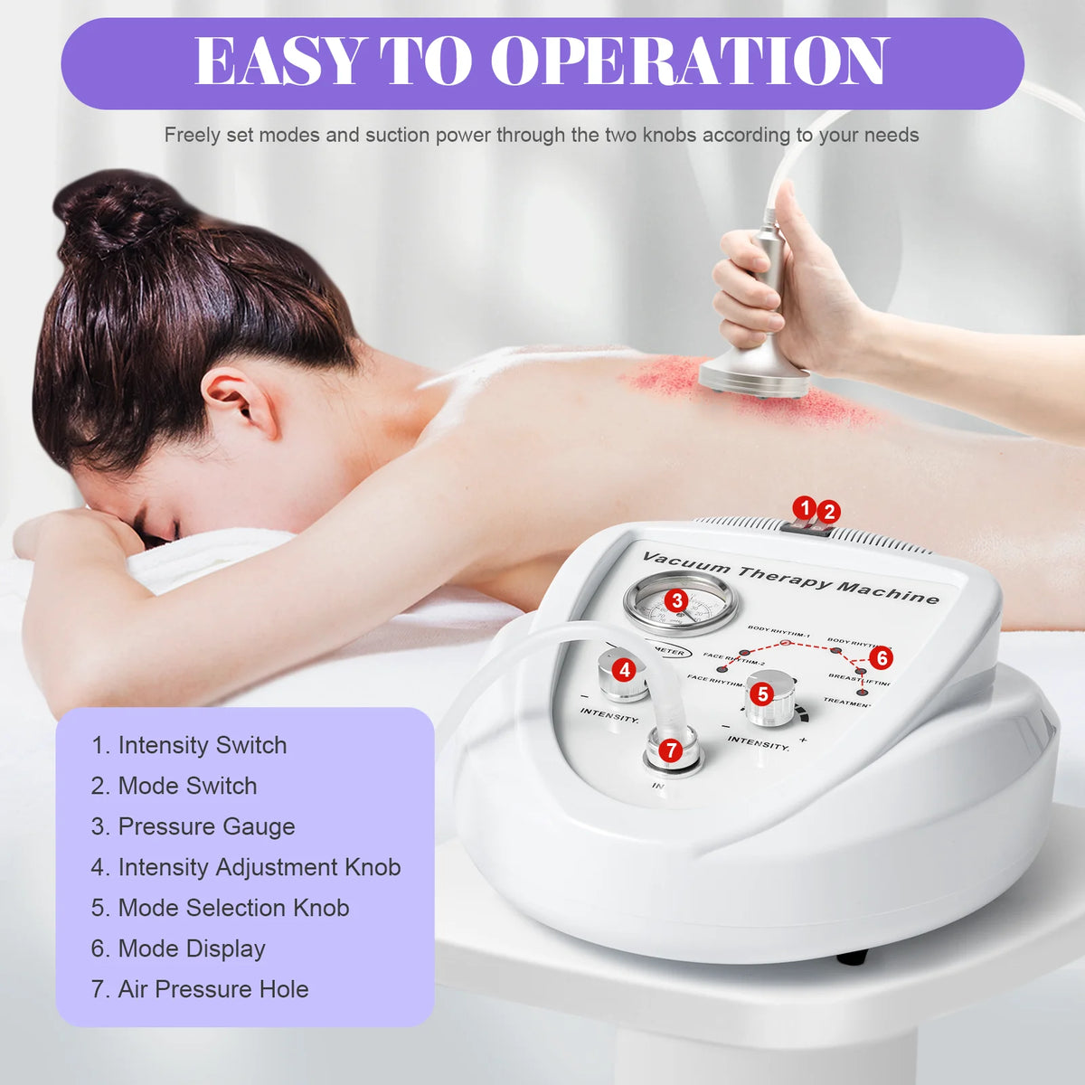 Professional Cupping Massage Machine With Strong Suction For Body Shaping
