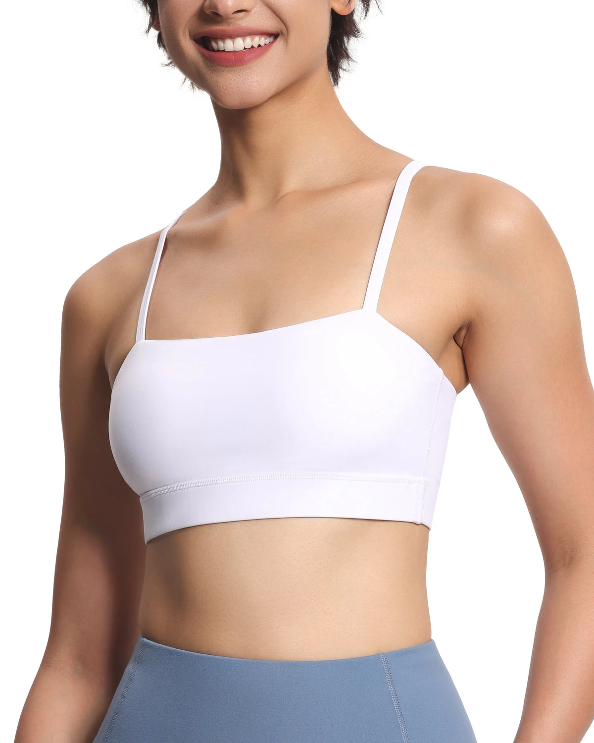 The Gym People Womens Adjustable Wireless Removable Padding Workout Bra