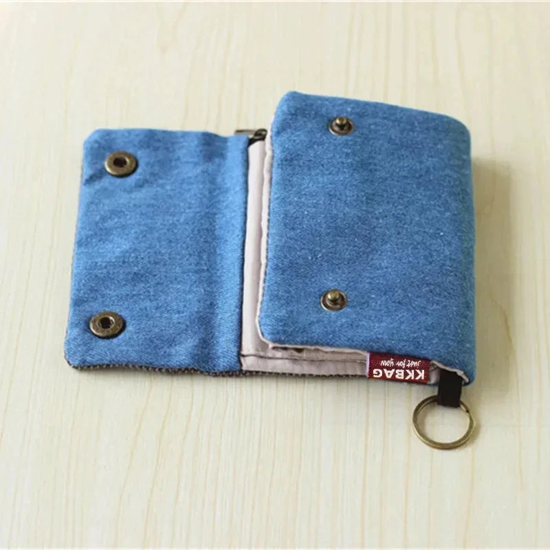 Canvas Totoro Wallet With Multi Pocket Coin Organizer