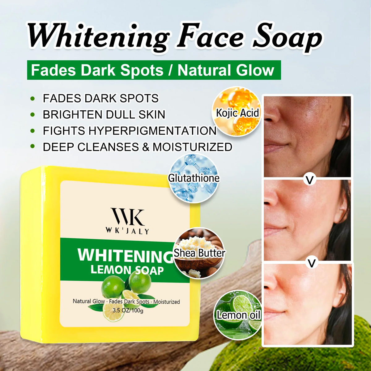 WK JALY Whitening Moisturizing Skincare Set for Dark Spots
