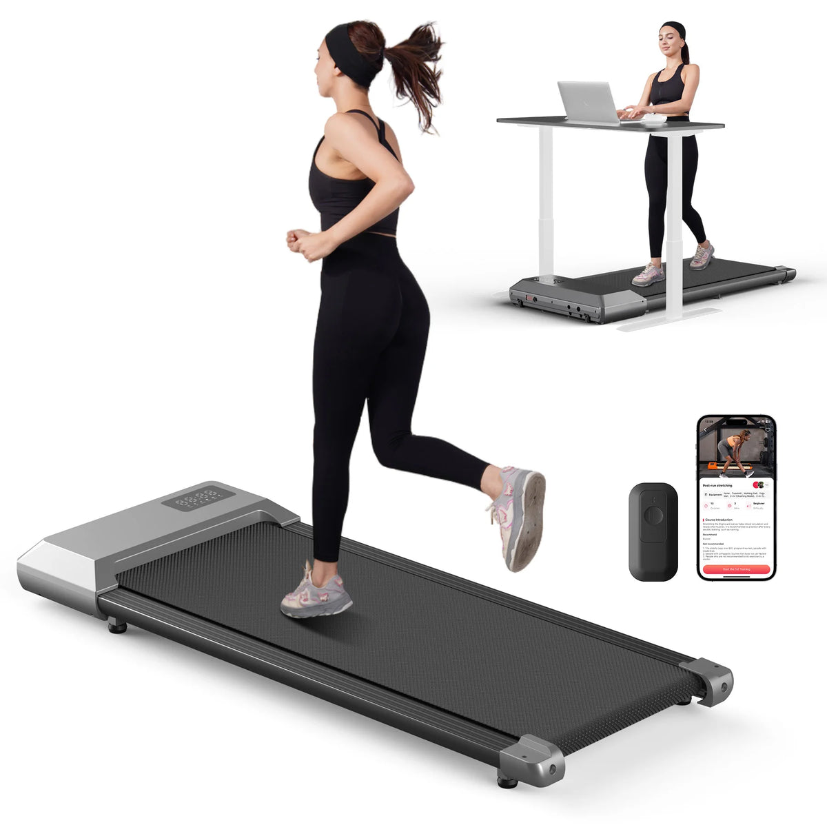 Superun Treadmill For Home With Bluetooth LCD Display