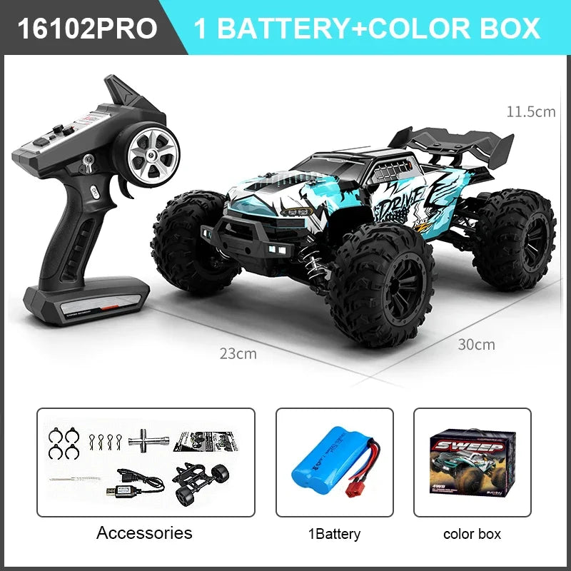 WDSZKMYF Brushless 4WD Off Road Remote Control Car For Kids