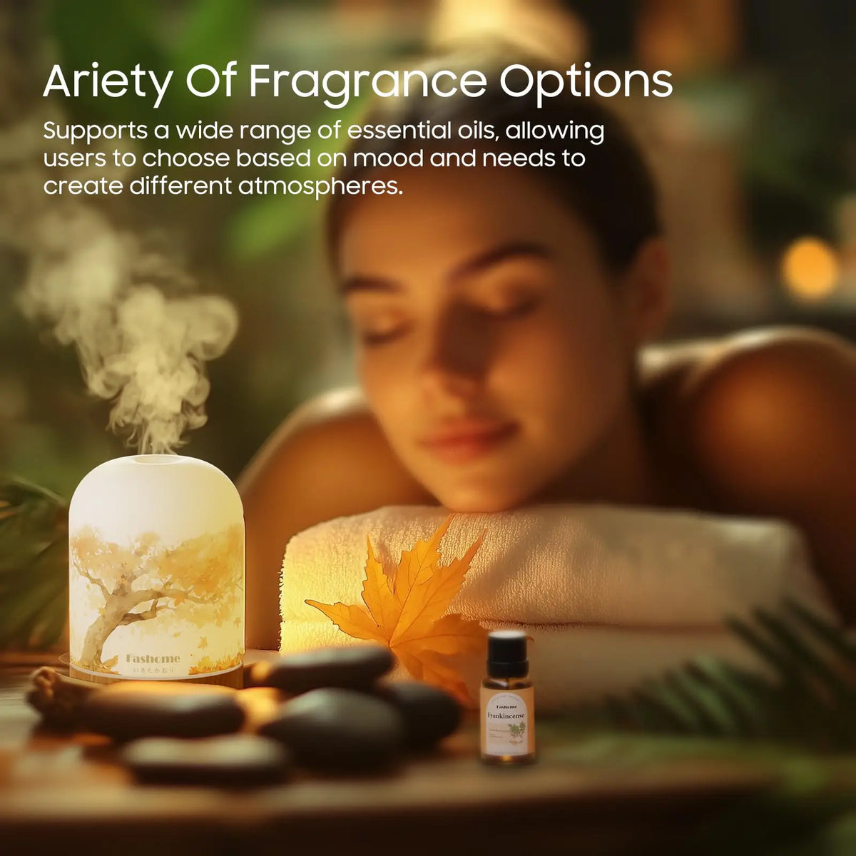 Fashome Hand Blown Glass Essential Oil Aromatherapy Diffuser