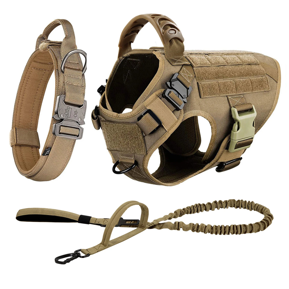 Padded Nylon Dog Harness And Leash Set For Training Purposes