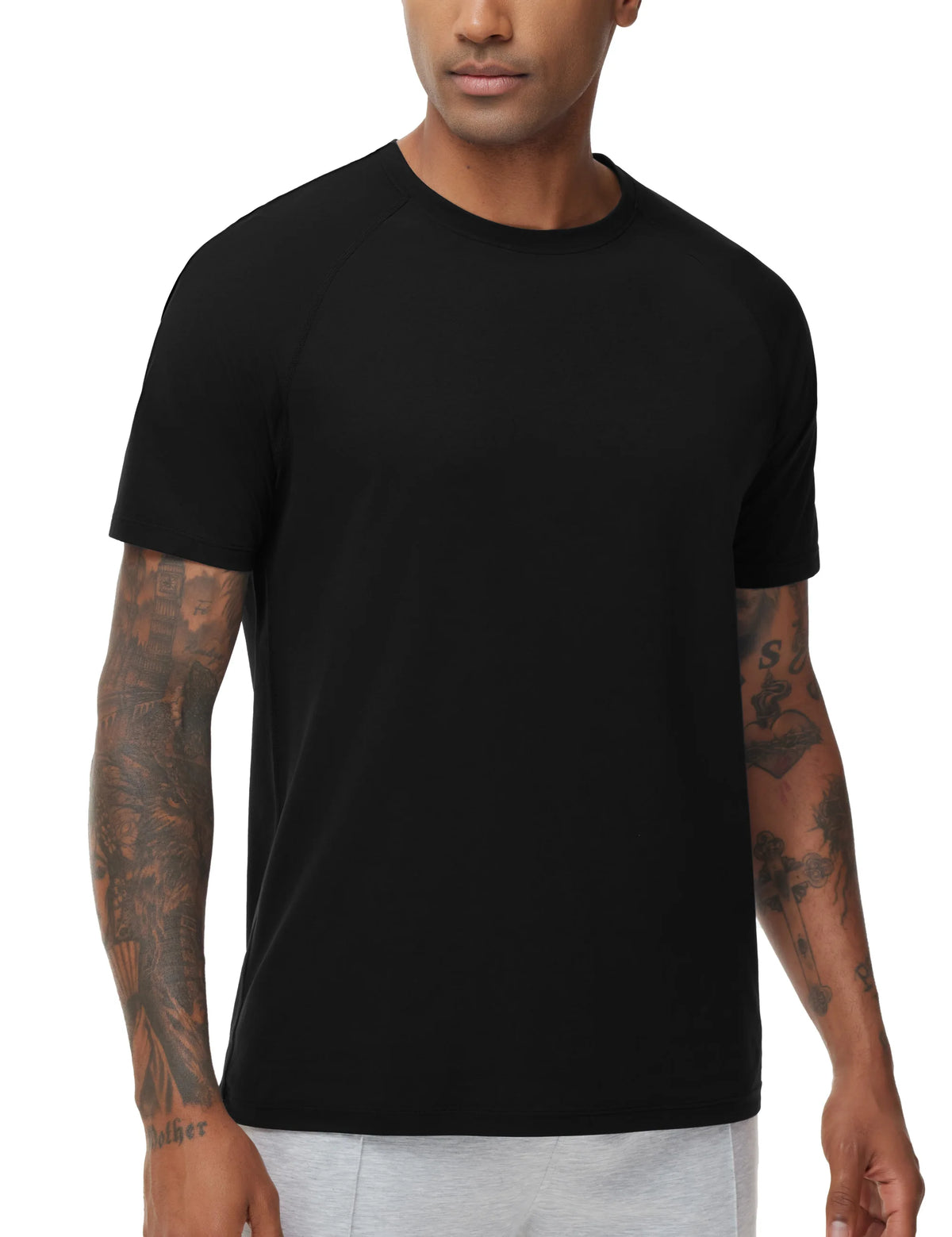 THE GYM PEOPLE Men's Workout T-Shirts Short Sleeve Breathable UPF 50+ Outdoor Athletic Running Tee Tops