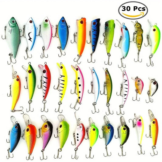 Mini Fishing Lures Kit With Minnow Popper And Crank Baits